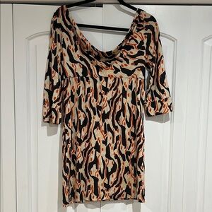 Diane Von Furstenberg‎ women’s size 8 cowl neck silk dress